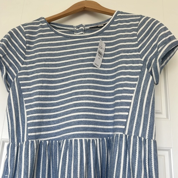 NWT LOFT Nautical Striped Cotton Dress - Picture 3 of 6